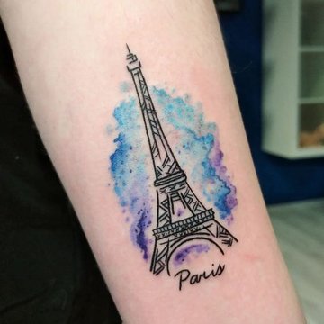 "Eiffel-torony" tetoválási vázlatok