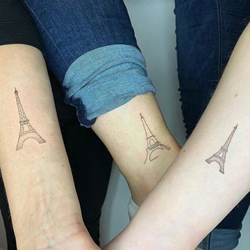 "Eiffel-torony" tetoválási vázlatok