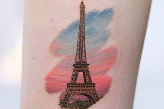 "Eiffel-torony" tetoválási vázlatok